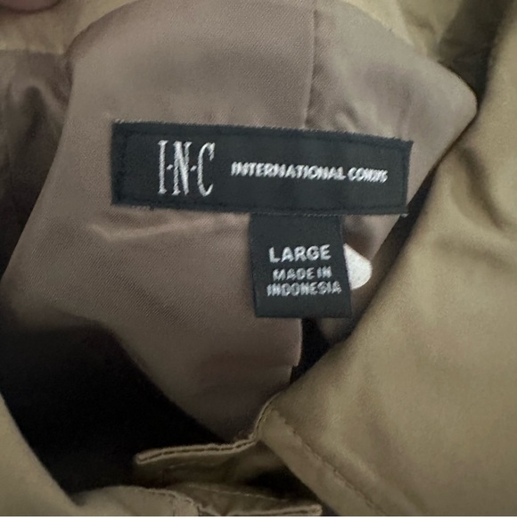 INC Drawstring Bomber Jacket Large - Picture 4 of 10